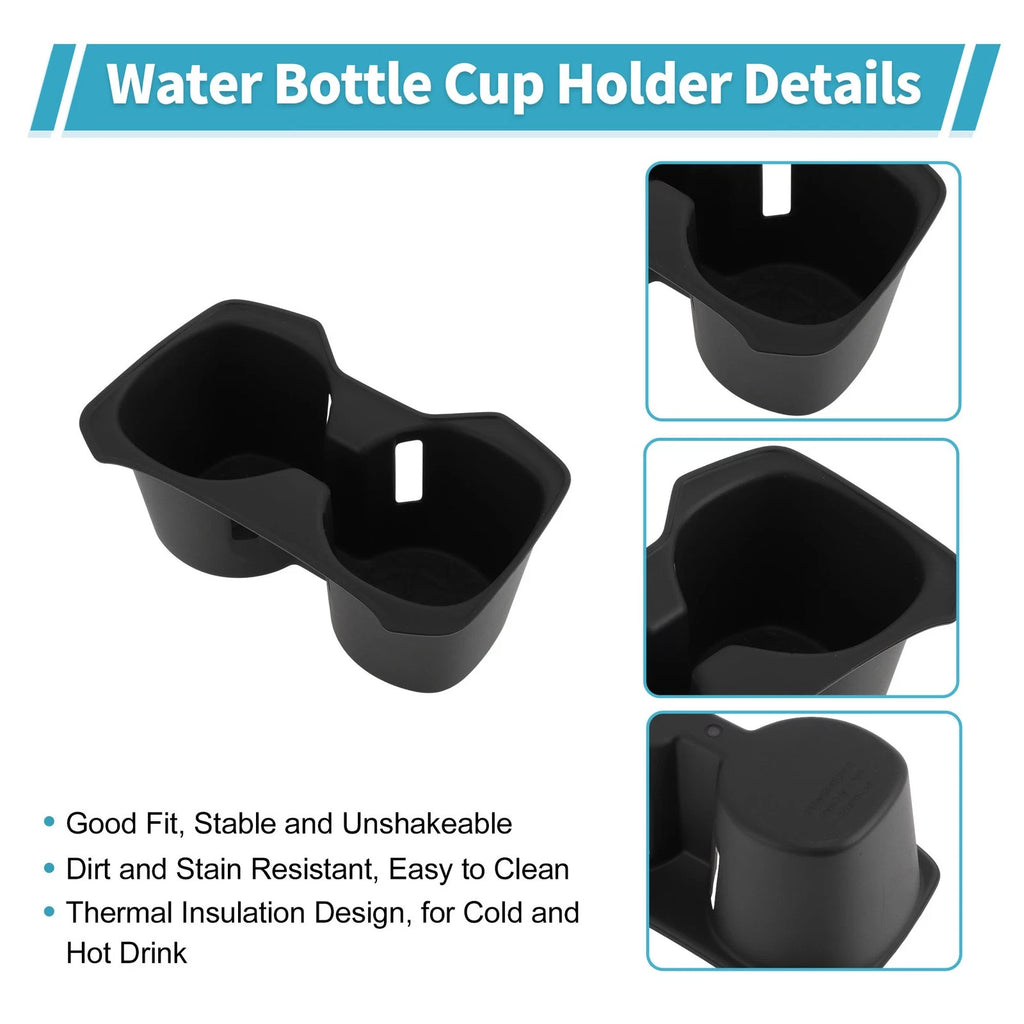 Center Console Cup Holder Organizer for Toyota RAV4 (2019–2021) TPE Black