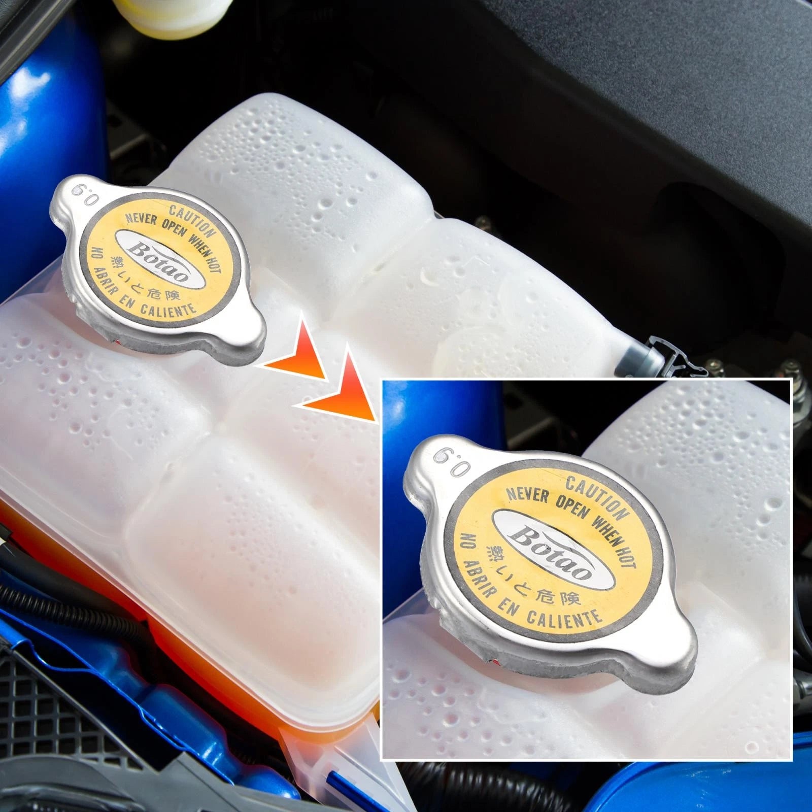 Radiator Coolant Reservoir Cap 16401-36010 for Toyota KF40 KF50 (3K)