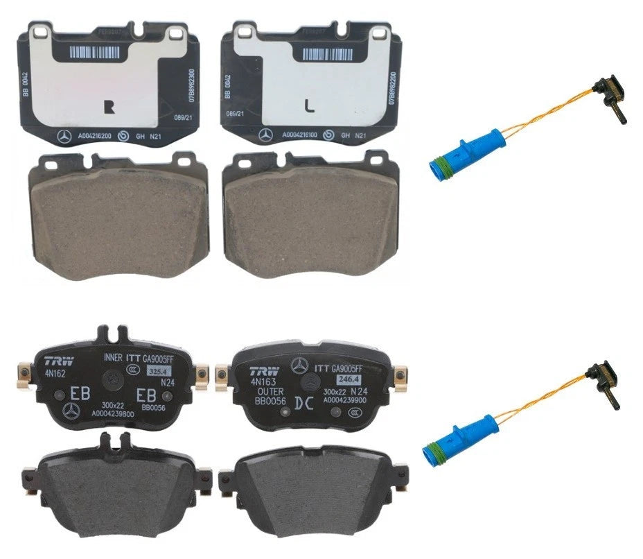 Disc Brake Pads and Sensors Kit for MB E350 (2020–2022)