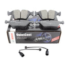 Set of 4 Bosch QuietCast Front Ceramic Brake Pads with Sensor for BMW E46 E83 E85 E86