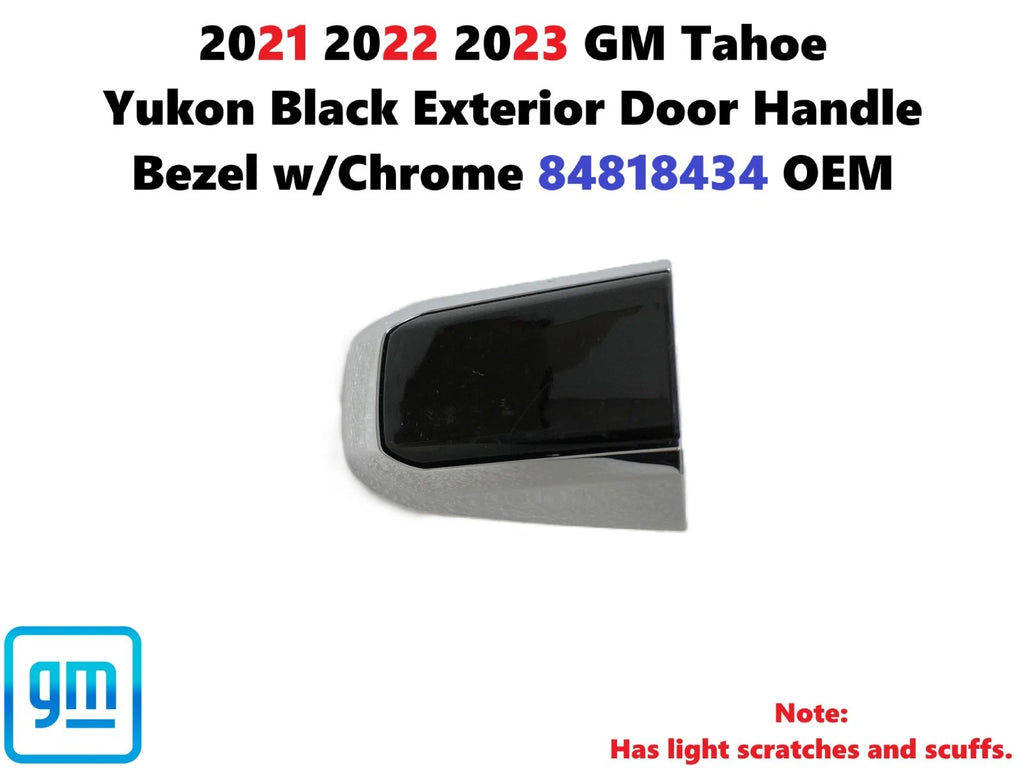 Exterior Door Handle Bezel w/Chrome for GM Tahoe Yukon (2021–2023) 84818434