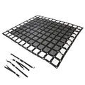 Heavy Duty Cargo Net for Pickup Trucks with Cam Buckles & S-Hooks (6.75' x 8')