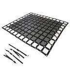 Heavy Duty Cargo Net for Pickup Trucks with Cam Buckles & S-Hooks (6.75' x 8')