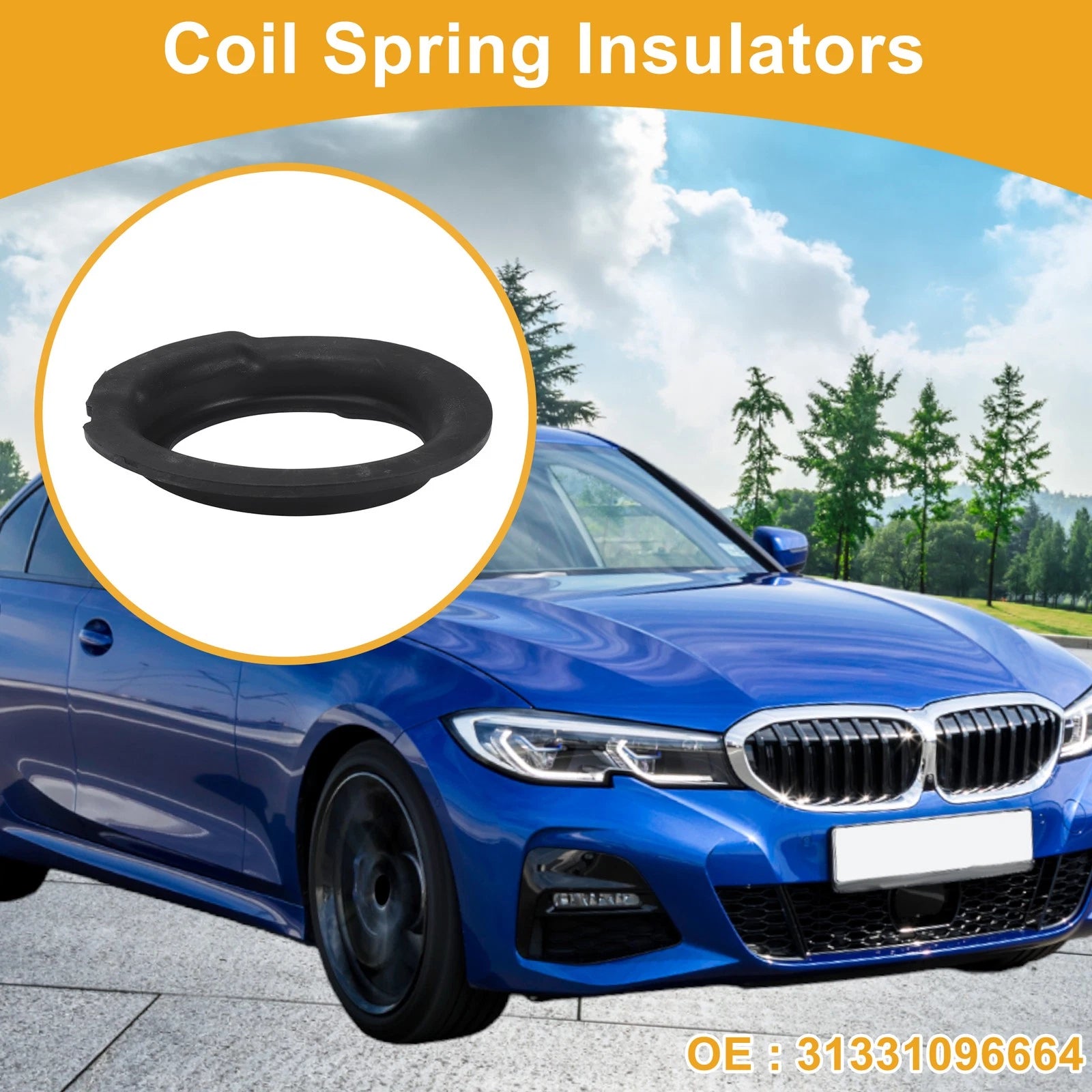 Lower Coil Spring Insulator No. 31331096664 for BMW 528i (2000–2008) Rubber
