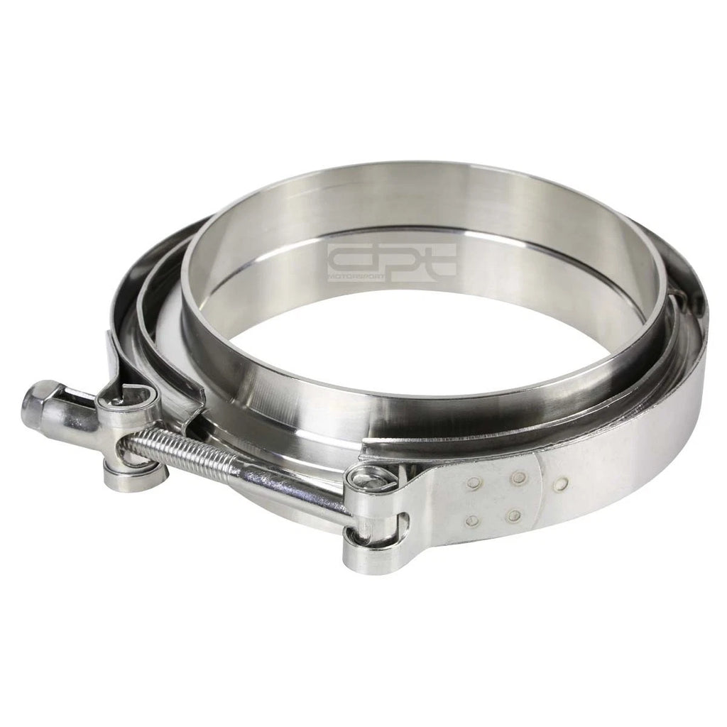 4.5" 10MM Stainless V-Band Bolt Clamp & Flange for Turbo Down-Pipe (N/A)