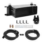 10 Row AN10 Oil Cooler Kit with Sandwich Adapter for Universal Fit