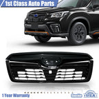 Glossy Black Front Bumper Upper Grille for Subaru Forester (2019–2021)