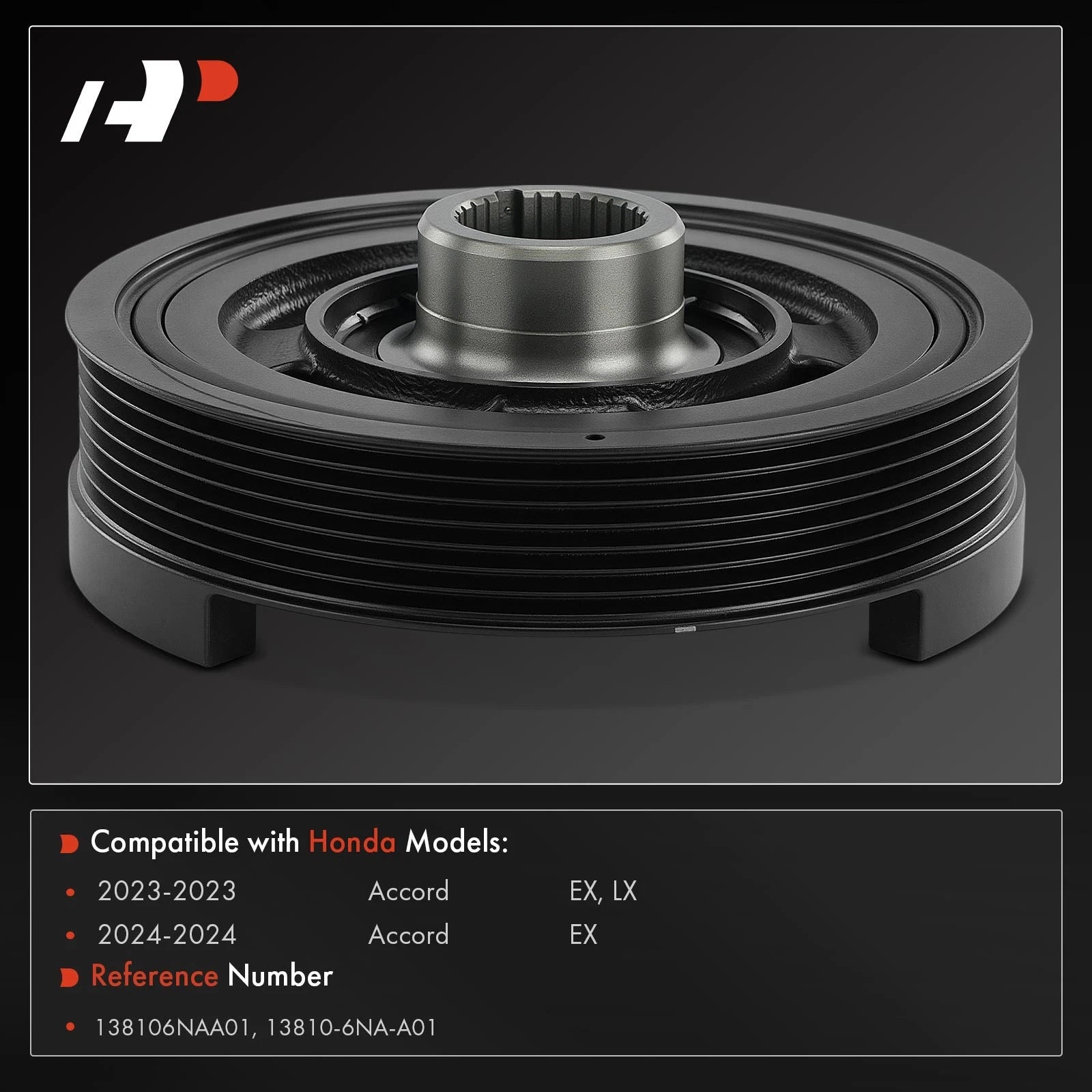 Crankshaft Pulley for Honda Accord (2023–2024) Turbocharged