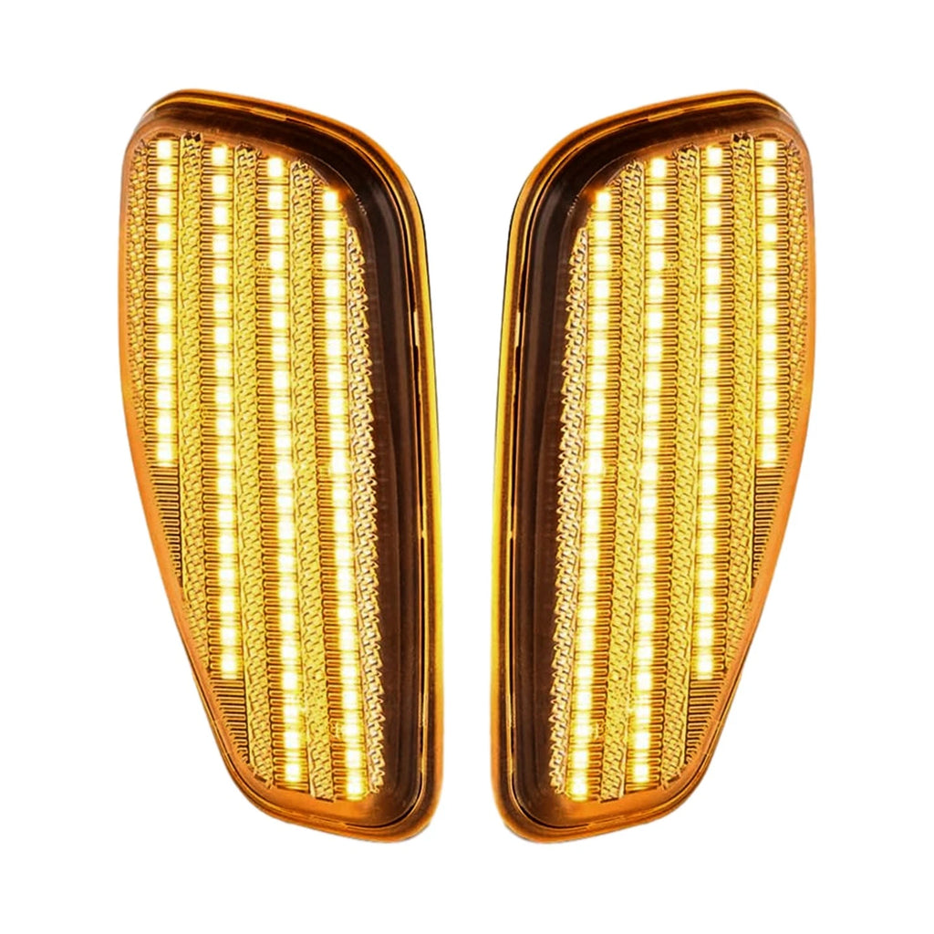 2X Clear LED Front Side Marker Lights for Jeep Renegade (2015–2022)