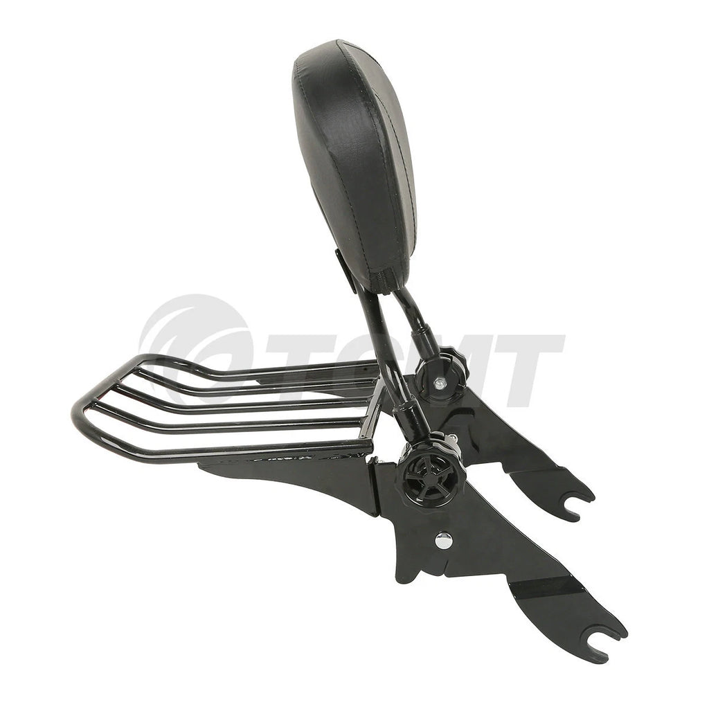 4 Point Docking Kit Luggage Rack Sissy Bar Backrest for Harley Touring (2014–2025)