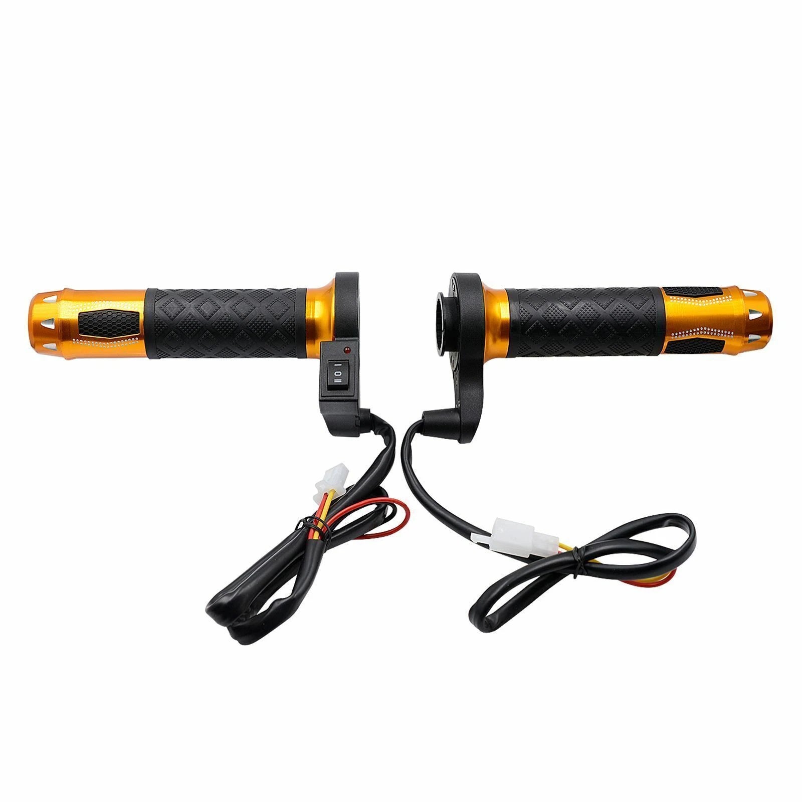 Universal 12V Heated Grips for Motorcycle (7/8" Gold)