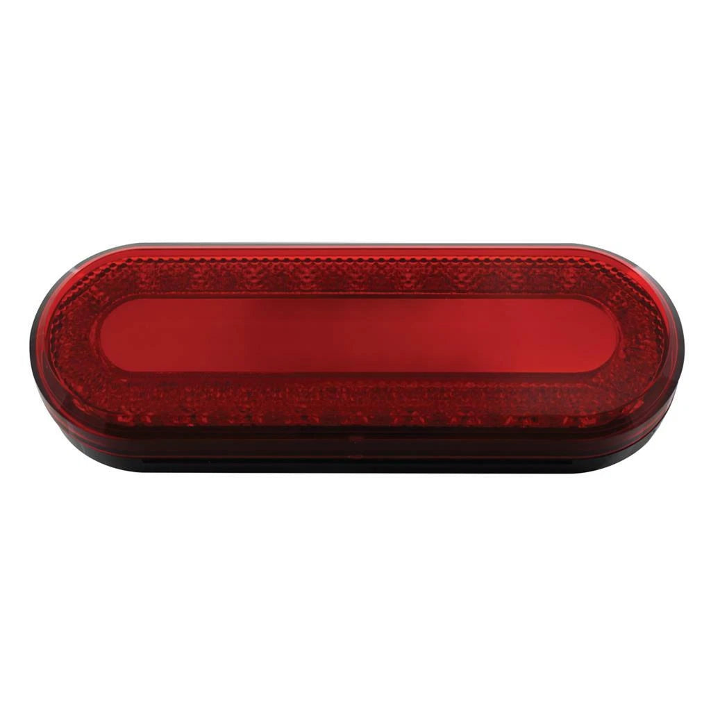 LED Turn Signal Light 6-Inch Oval Red for Universal Fit Trucks (2000–2024)