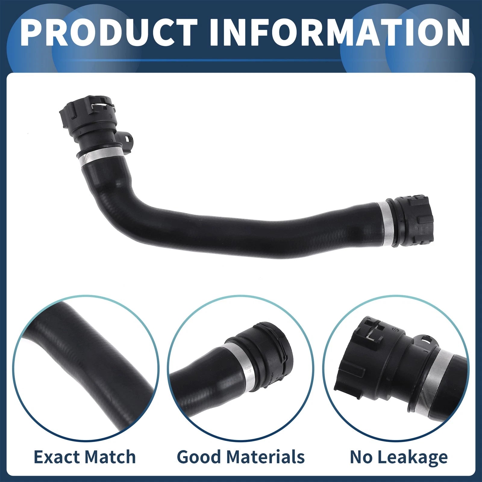 Radiator Hose for BMW 550i, 650i (2006–2010) No. 17127540666