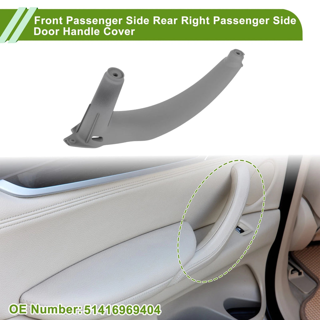 Door Panel Handle Pull Trim Cover for BMW X5 E70 (2007–2013) No. 51416969404 Gray Black