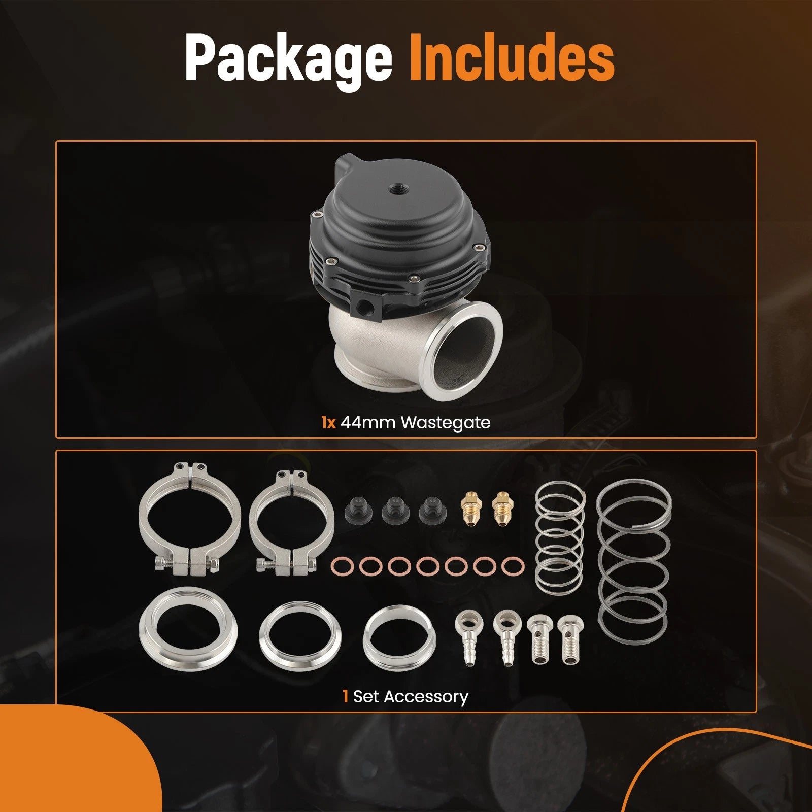 44mm External Cooled Turbo Wastegate for Universal Turbos