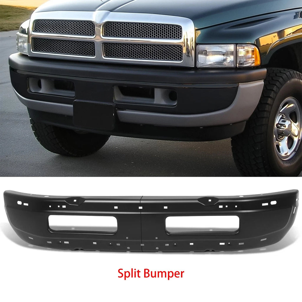 Black Steel Front Bumper Face Bar for Dodge Ram 1500 2500 3500 (1994–2002)