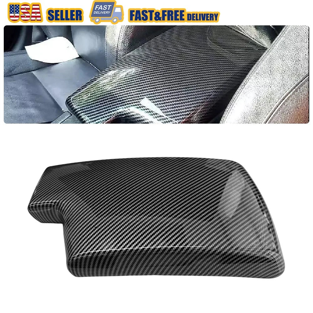 Carbon Fiber Armrest Center Console Cover Trim for BMW 3 Series (E90–E93)
