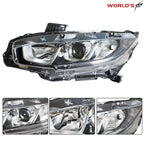Halogen Chrome Projector Headlight for Honda Civic (2016–2018)