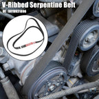 Rubber V-Ribbed Serpentine Belt 6PK2401 0019931896 for Mercedes-Benz C230 (2006–2007)