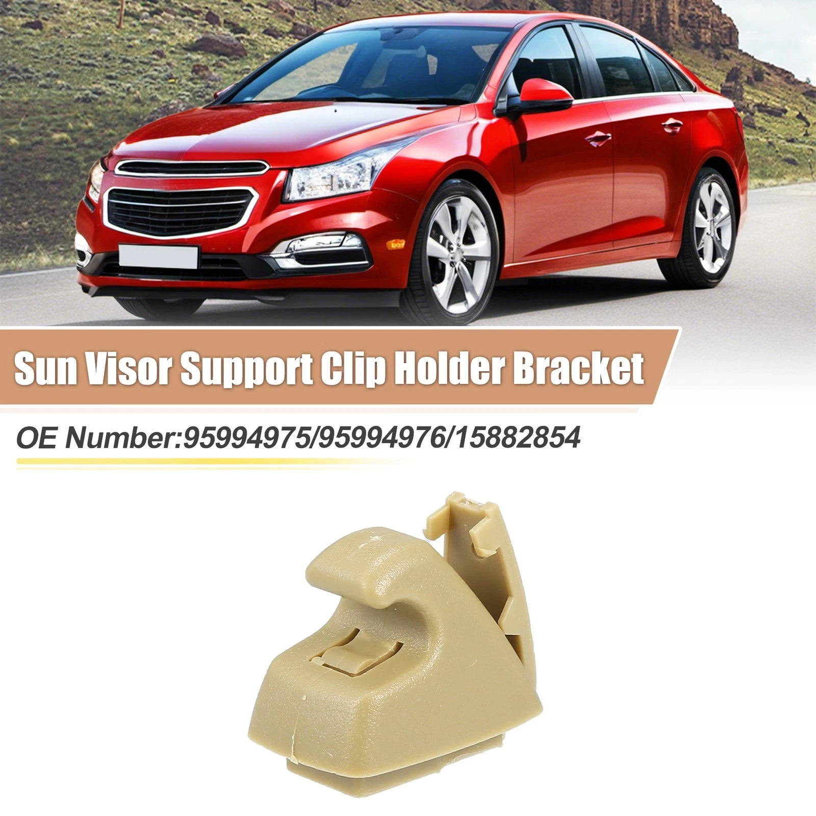 Sun Visor Support Clip Retainer No. 95994975 for Chevrolet Cruze (2011–2016)