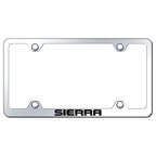 Stainless Steel Wide Body License Plate Frame for GMC Sierra LFW.SRR.EC