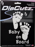Baby on Board Decal Sticker for Infant (Die Cut, White)