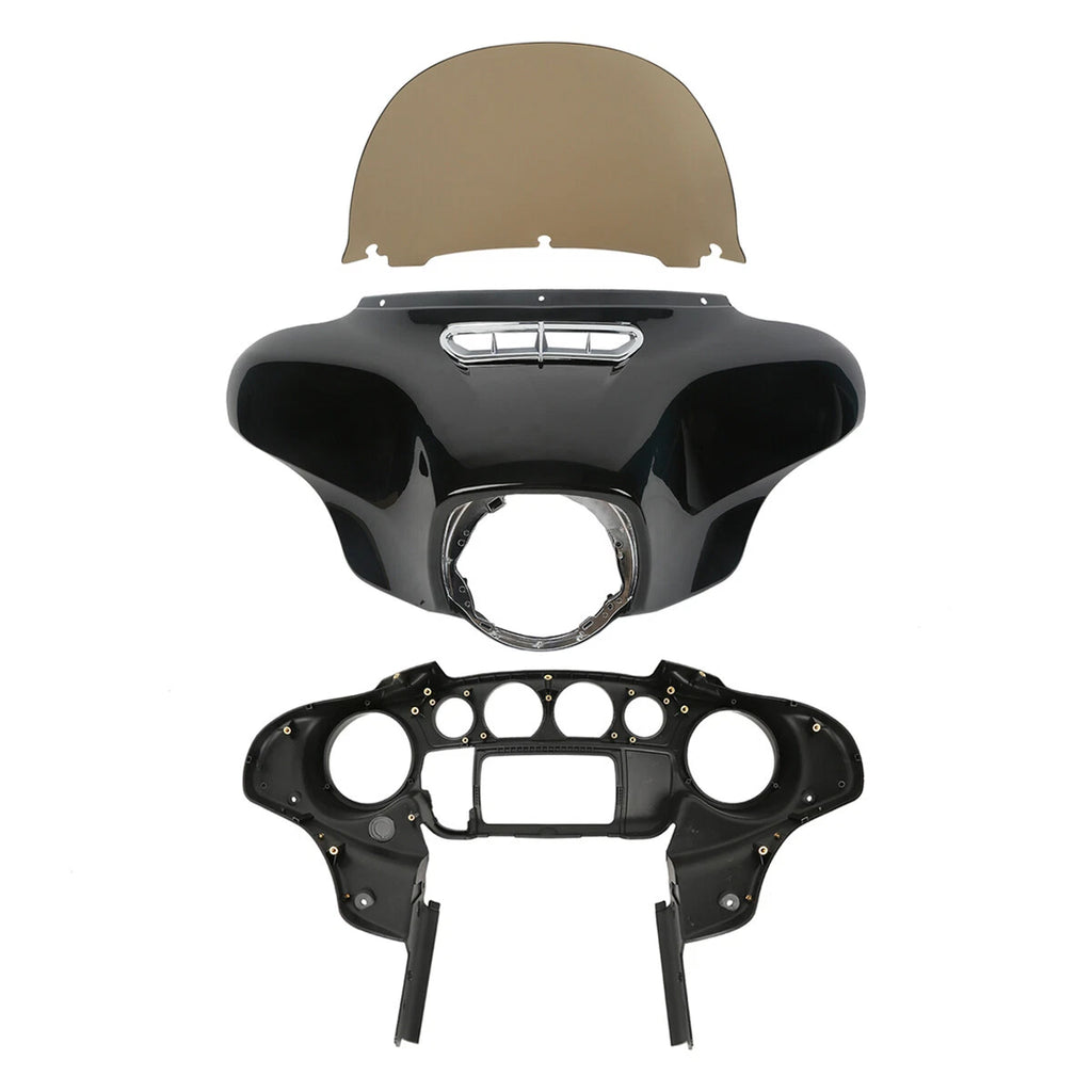 Outer & Inner Fairings Smoked 12.5" Windshield for Harley Touring (2014–2024)