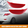 1 Pair Rear Bumper Reflector Light Cover for Hyundai Accent (2010–2017) 92405-1R000 Red