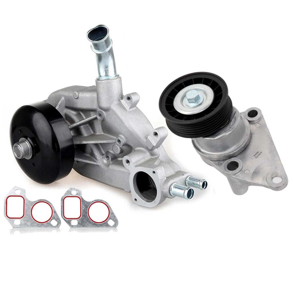 Water Pump & Tensioner for Cadillac Escalade, Chevy Express 1500, Silverado 1500 (2002–2020)