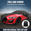 Waterproof Aluminum Film Car Cover for Ford Mustang (2021) - Black