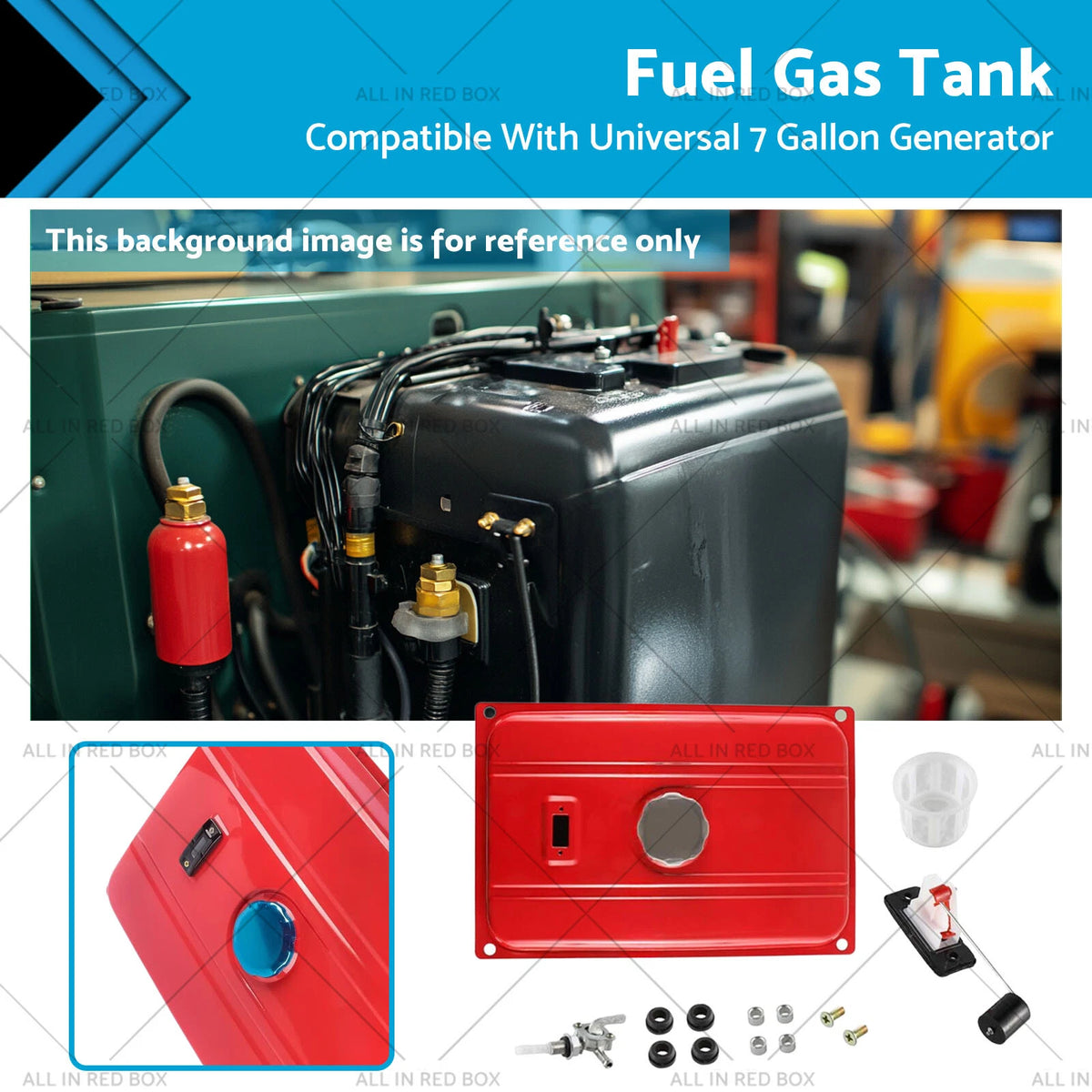 7 Gallon Secondary Gas Fuel Tank for Universal Generator (2002–2019)