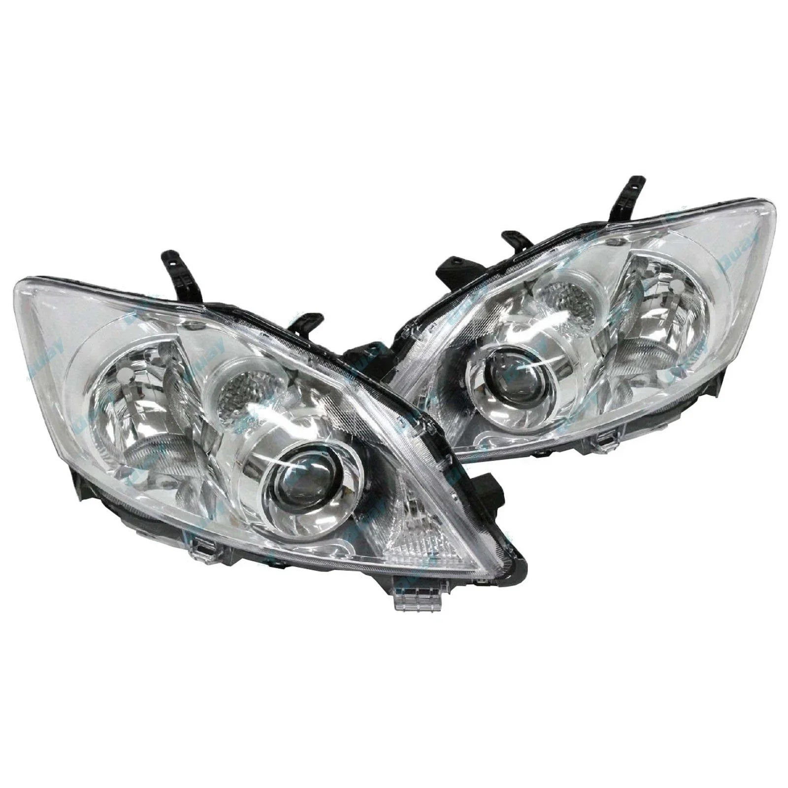 LH & RH Non-Xenon Replacement Headlights Pair for Toyota Corolla 2009-2012