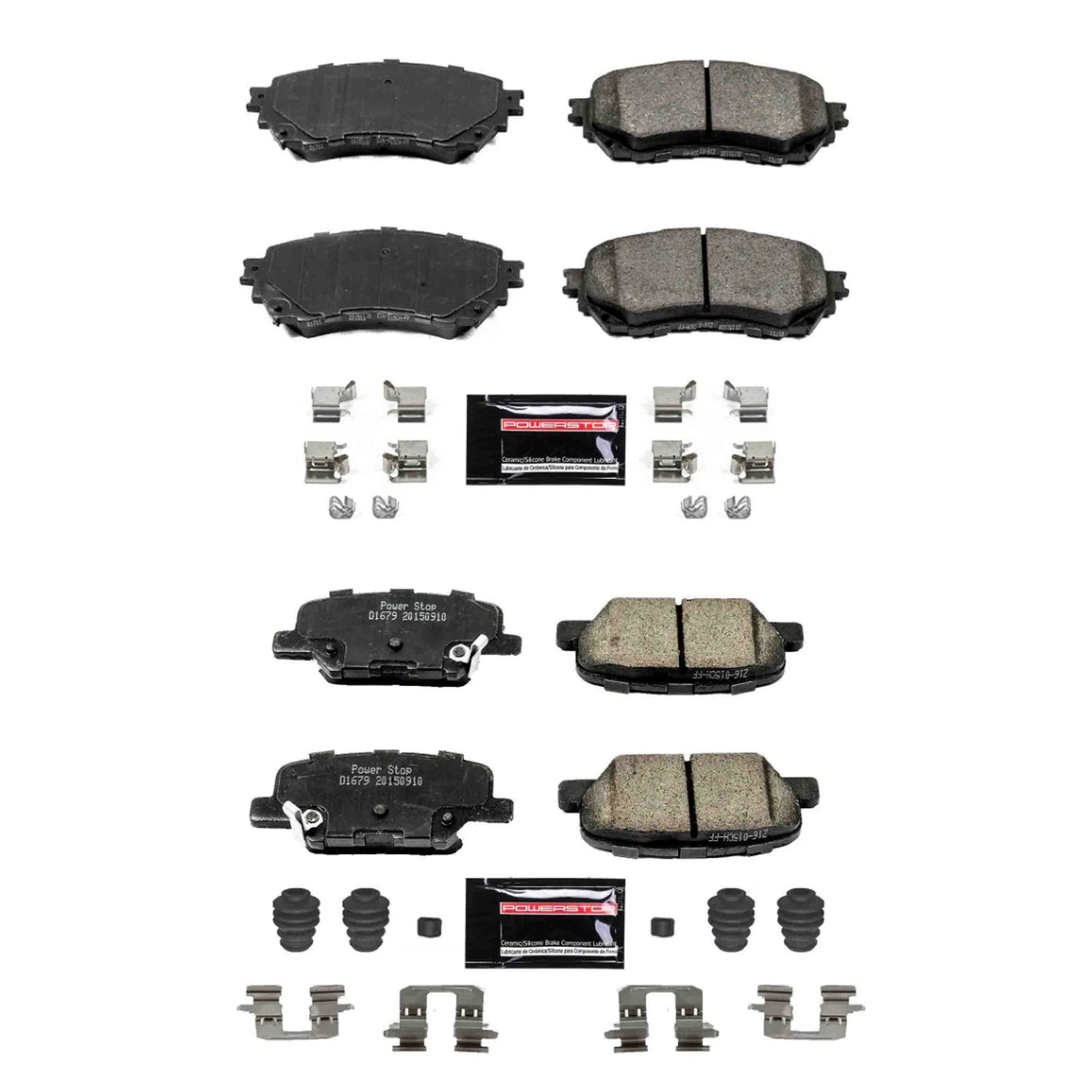 PowerStop Z23 Carbon-Fiber Ceramic Brake Pads Kit for Mazda 6 (2014–2021)