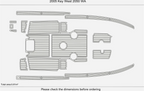 EVA Pads for Key West 2050 WA (2005) - Teak Flooring Mat