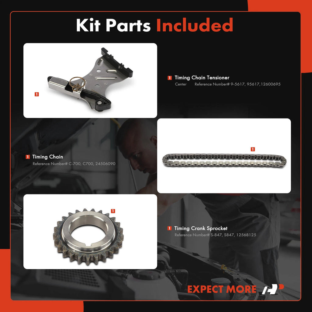 Timing Chain Kit for Chevrolet Malibu 2006-2010 Impala 2006-2011 Buick (06-11)