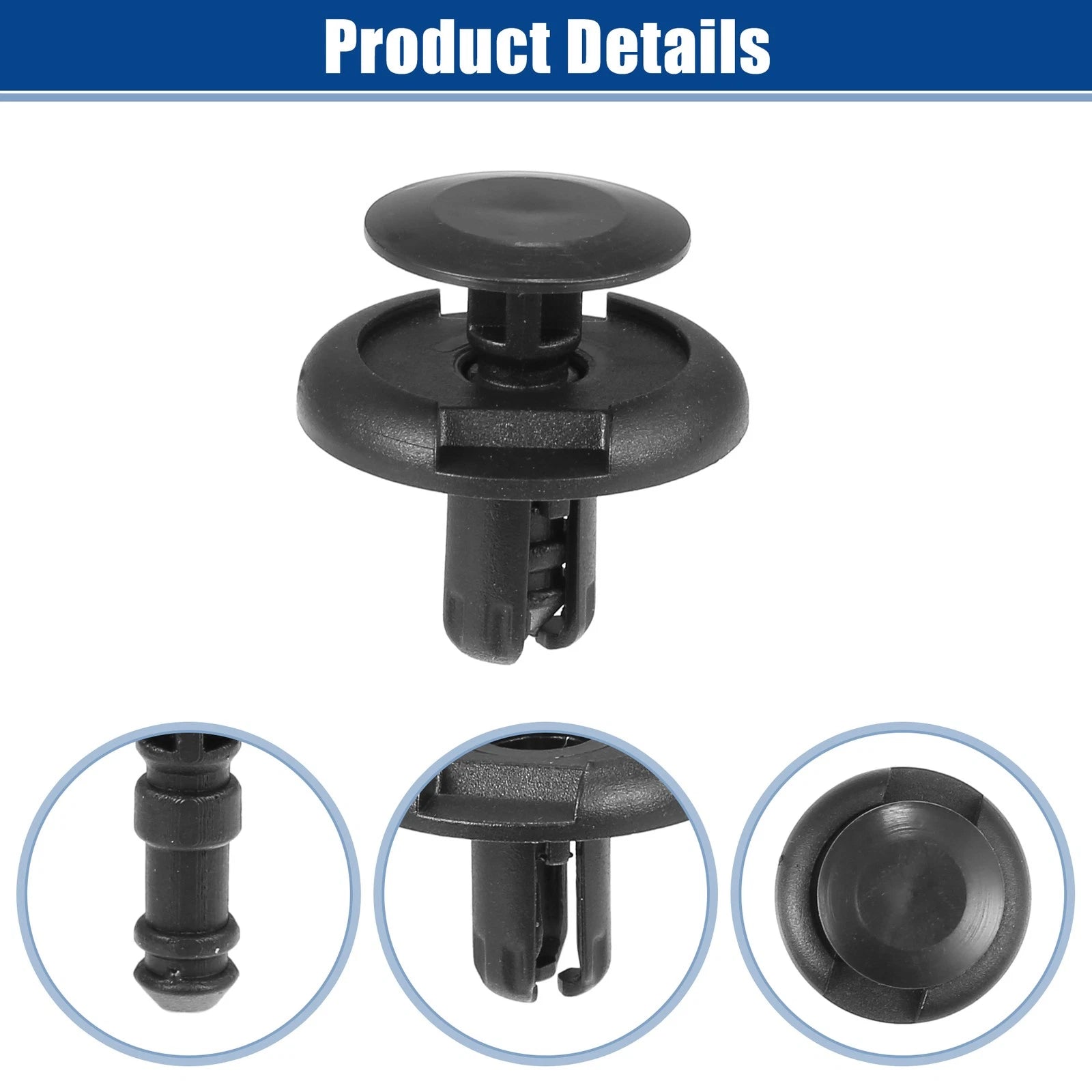 80 Pcs Radiator Cover Retainers Clips for Toyota 4Runner (No. 9046708217)