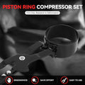 9-Pc Ratcheting Piston Ring Compressor Set with Carrying Case