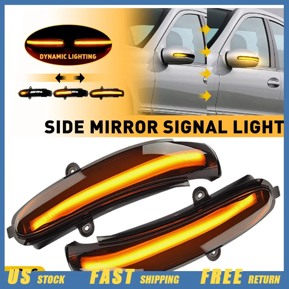 Set of 2 LED Turn Signal Lights for Benz C W203 T-Modell S203 (2000–2007)