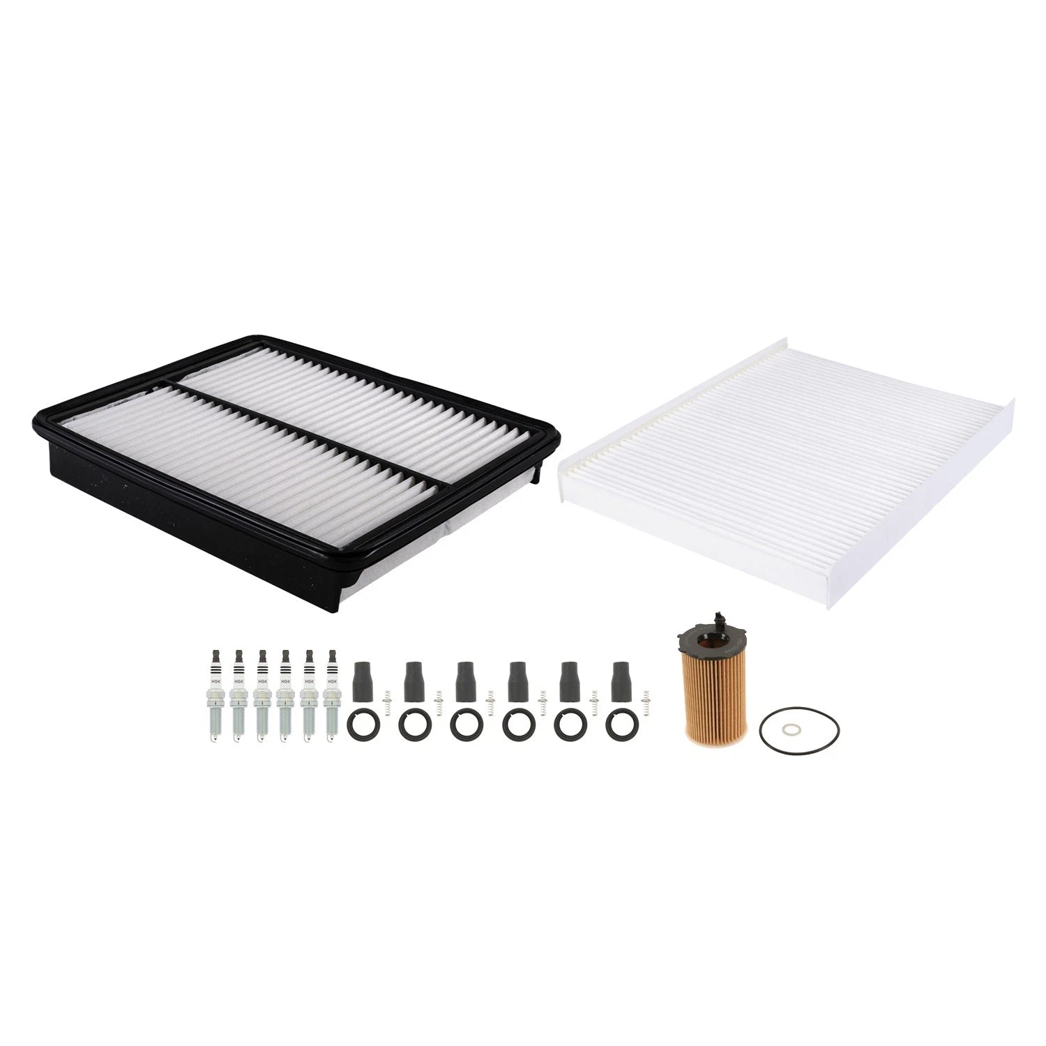 Tune Up Kit with NGK 6 Spark Plugs & Boots for Santa Fe Sorento (2001–2015)