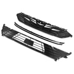 Front Grille for Hyundai Elantra (2024–2025) W/Chrome Trim, Sensor Hole, Camera Hole