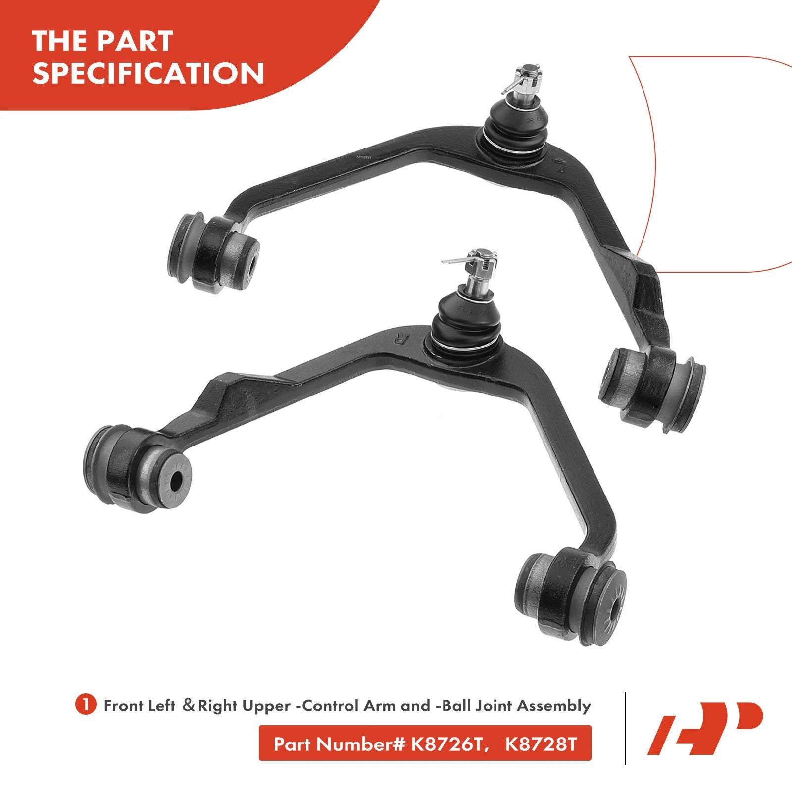 Set of 14 Front Upper Control Arms with Ball Joints for Ford F-150