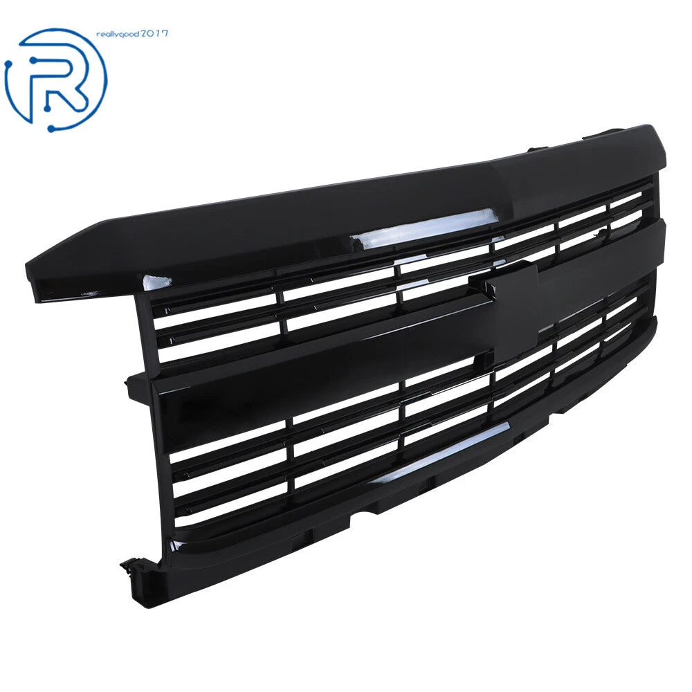 Front Bumper Mesh Grille for Chevy Silverado 2500HD 3500HD (2015-2019)