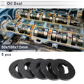Set of 5 Oil Seal Rotary Shaft Seals for Various Applications (50x100x12mm)