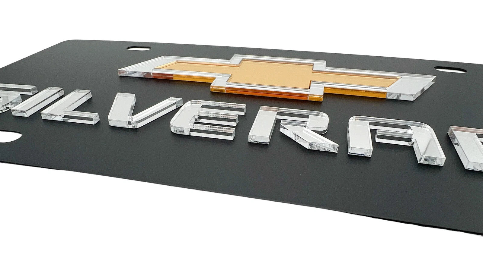 Front Emblem Mirror Gold Bowtie for Chevrolet Silverado (2019–2024)