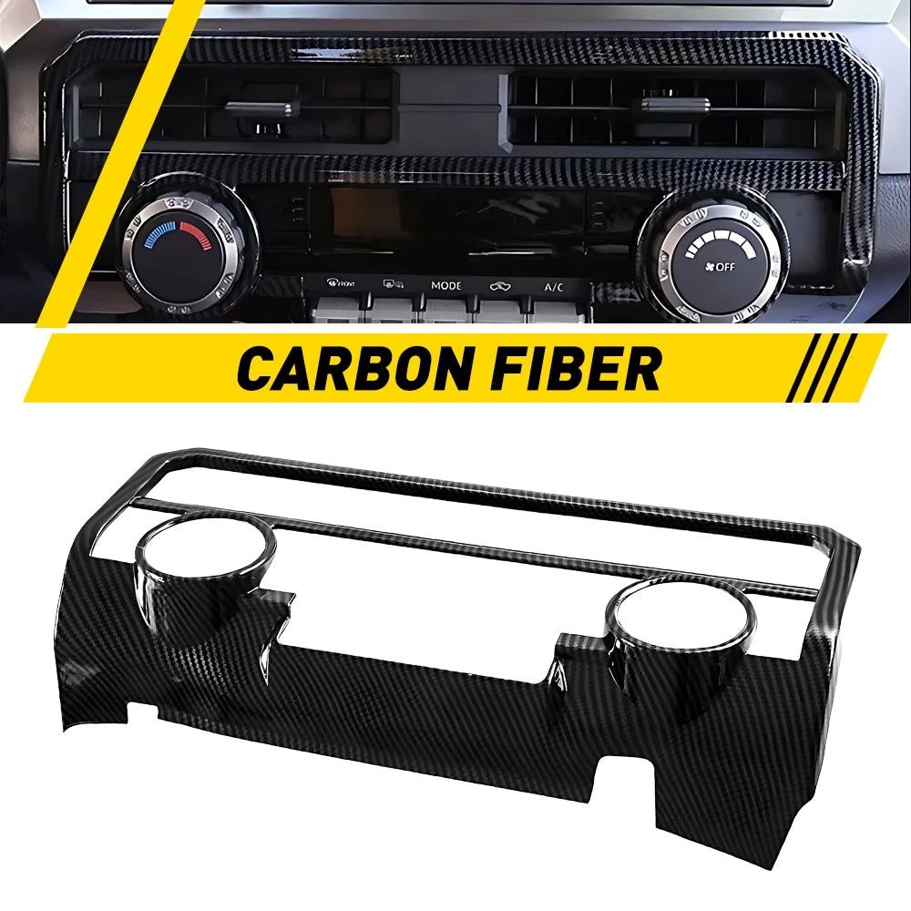 Carbon Fiber Look Center Air Outlet Vent Cover Trim for Toyota Tacoma (2024–2026)