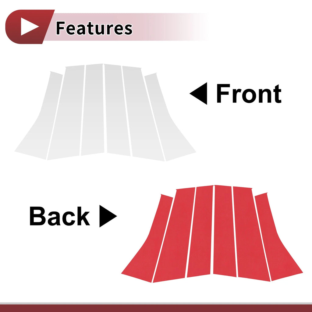 Door Pillar Window Trim for Mitsubishi Outlander (2005–2012)
