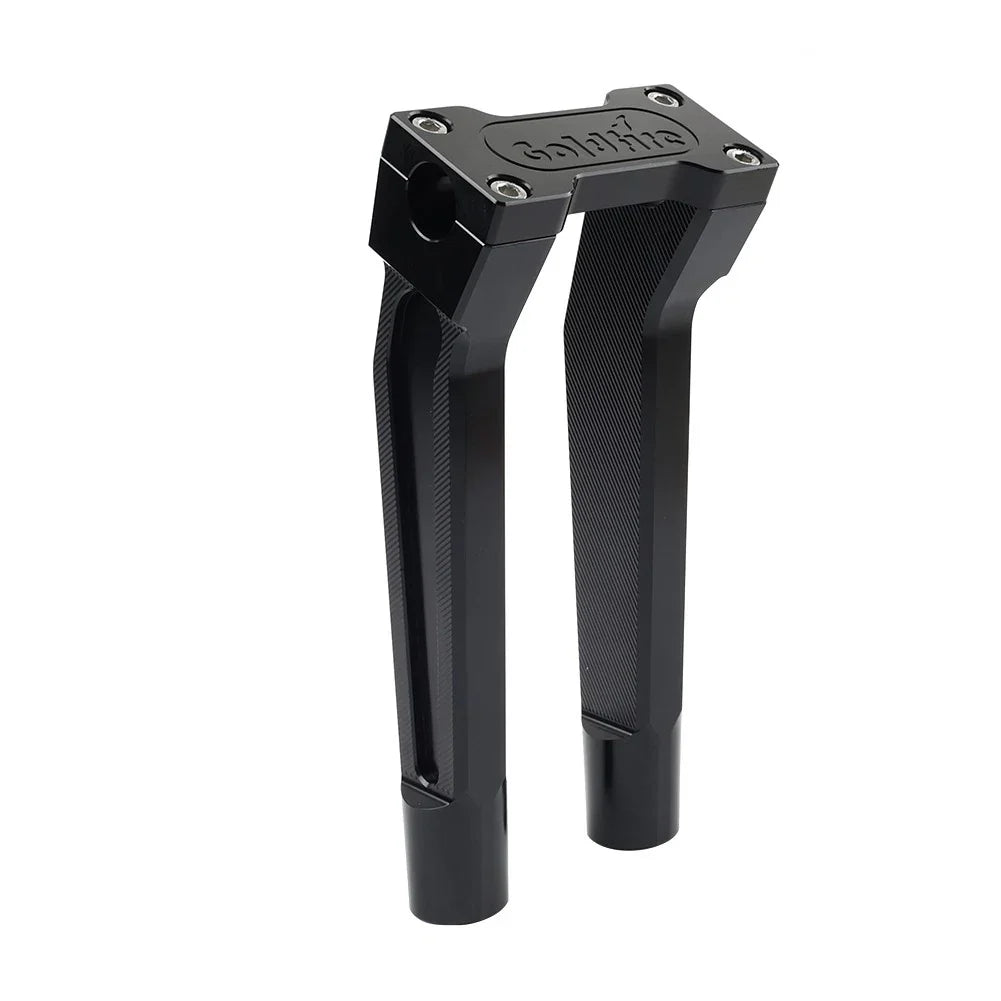 Black 10" Pullback Handlebar Risers Clamp for Harley 1" Handlebar