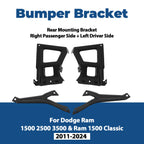 Rear Bumper Mounting Brackets Set for Dodge Ram 1500/2500/3500 (2009–2018)