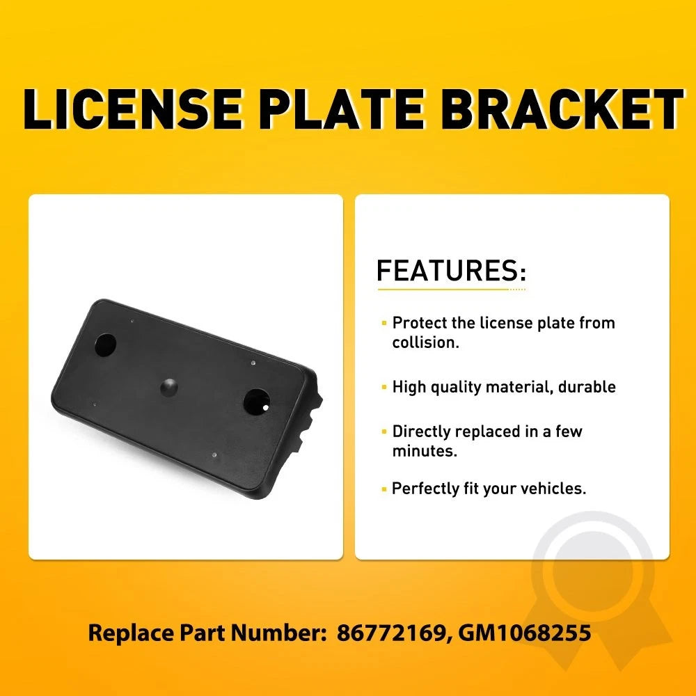Front License Plate Holder Mount Bracket for Chevrolet Silverado 1500 (2022–2024)