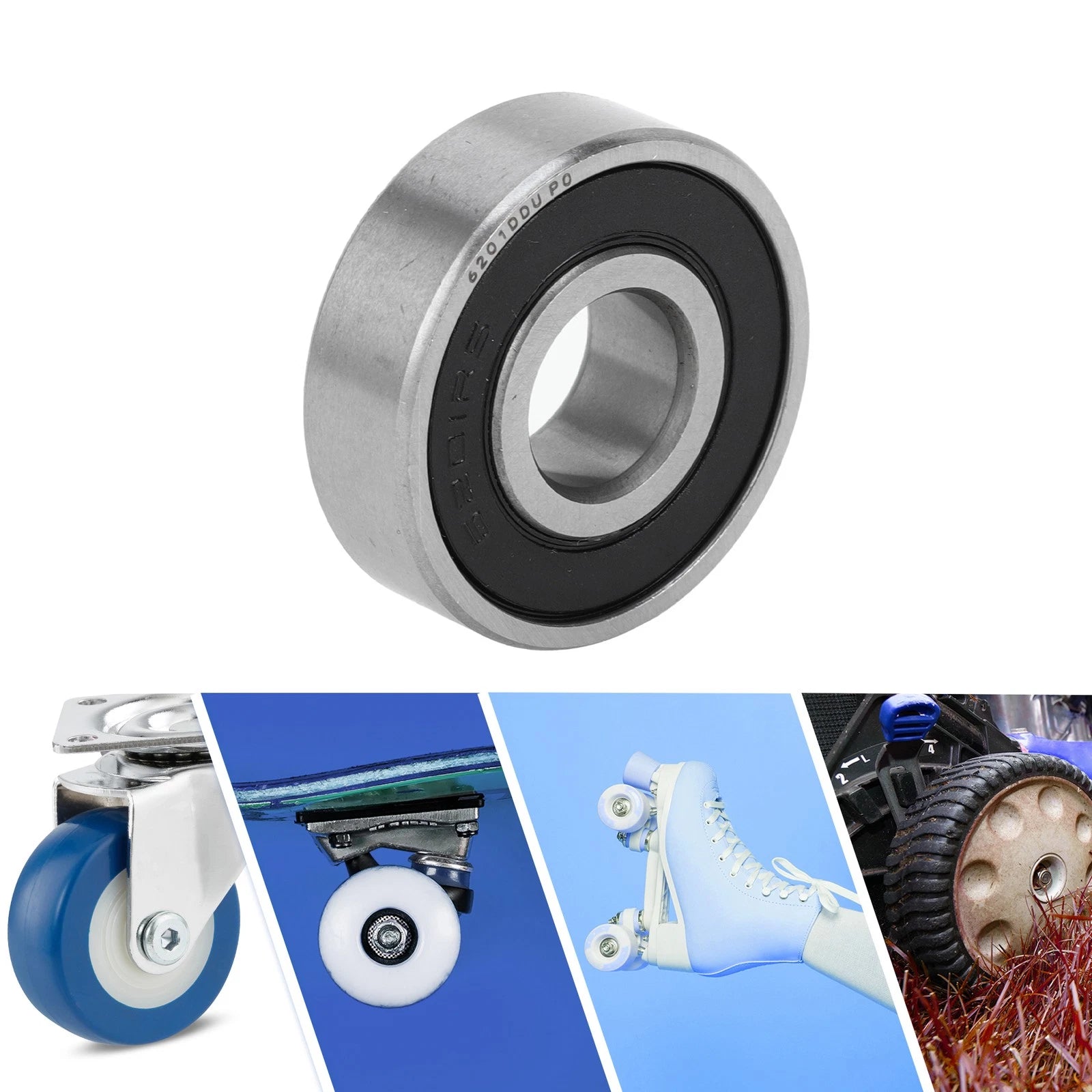 6201DDU Deep Groove Ball Bearing for Scooter Skateboard (P0 12x32x10mm)